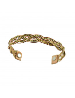 Bracelet 2 cuivres avec aimant à chaque extrémité