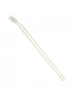 Chaîne en plaqué or - Maillon 2 mm - Longueur 45 cm