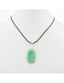 Pendentif Amazonite ovale + cordon