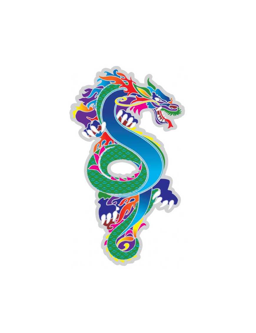 Symbole autocollant pour vitre - Dragon