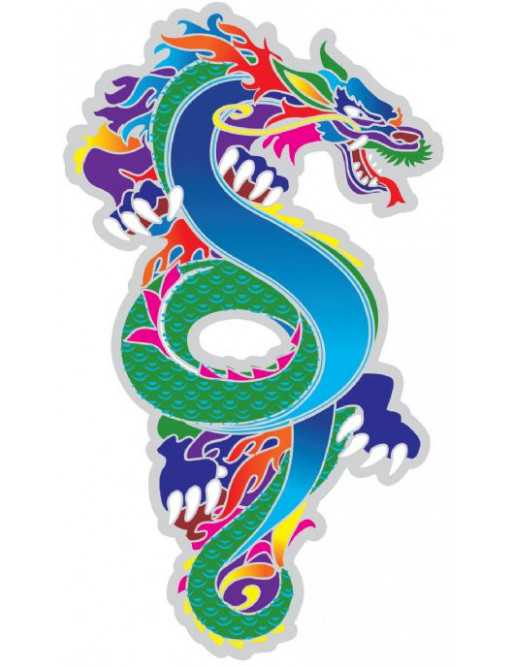 Symbole autocollant pour vitre - Dragon