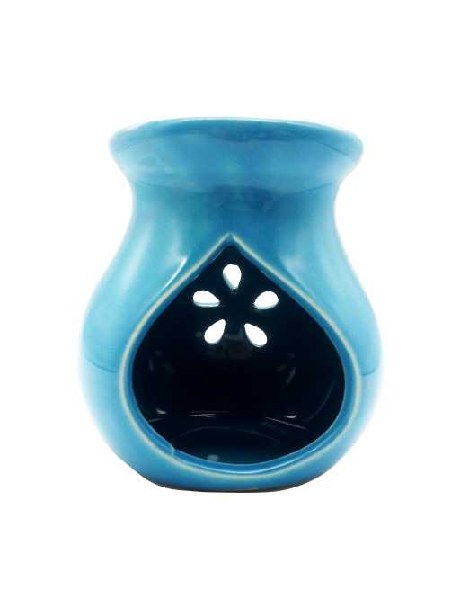 Brûle-encens en céramique émaillée, ajouré, 9 cm
