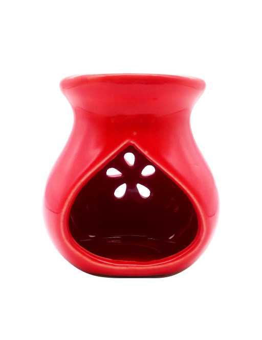 Brûle-encens en céramique émaillée, ajouré, 9 cm