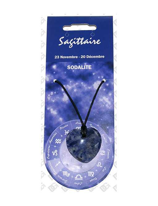 Pendentif coeur Zodiac Sodalite 