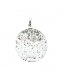 Pendentif médaille Archanges argent 925 - Diamètre 3 cm