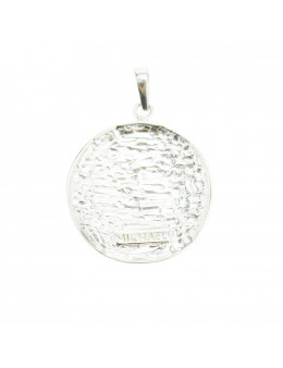 Pendentif médaille Archanges argent 925 - Diamètre 3 cm