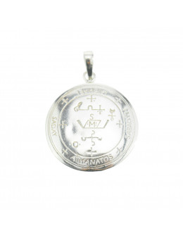 Pendentif médaille Archanges argent 925 - Diamètre 3 cm