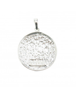 Pendentif médaille Archanges argent 925 - Diamètre 3 cm