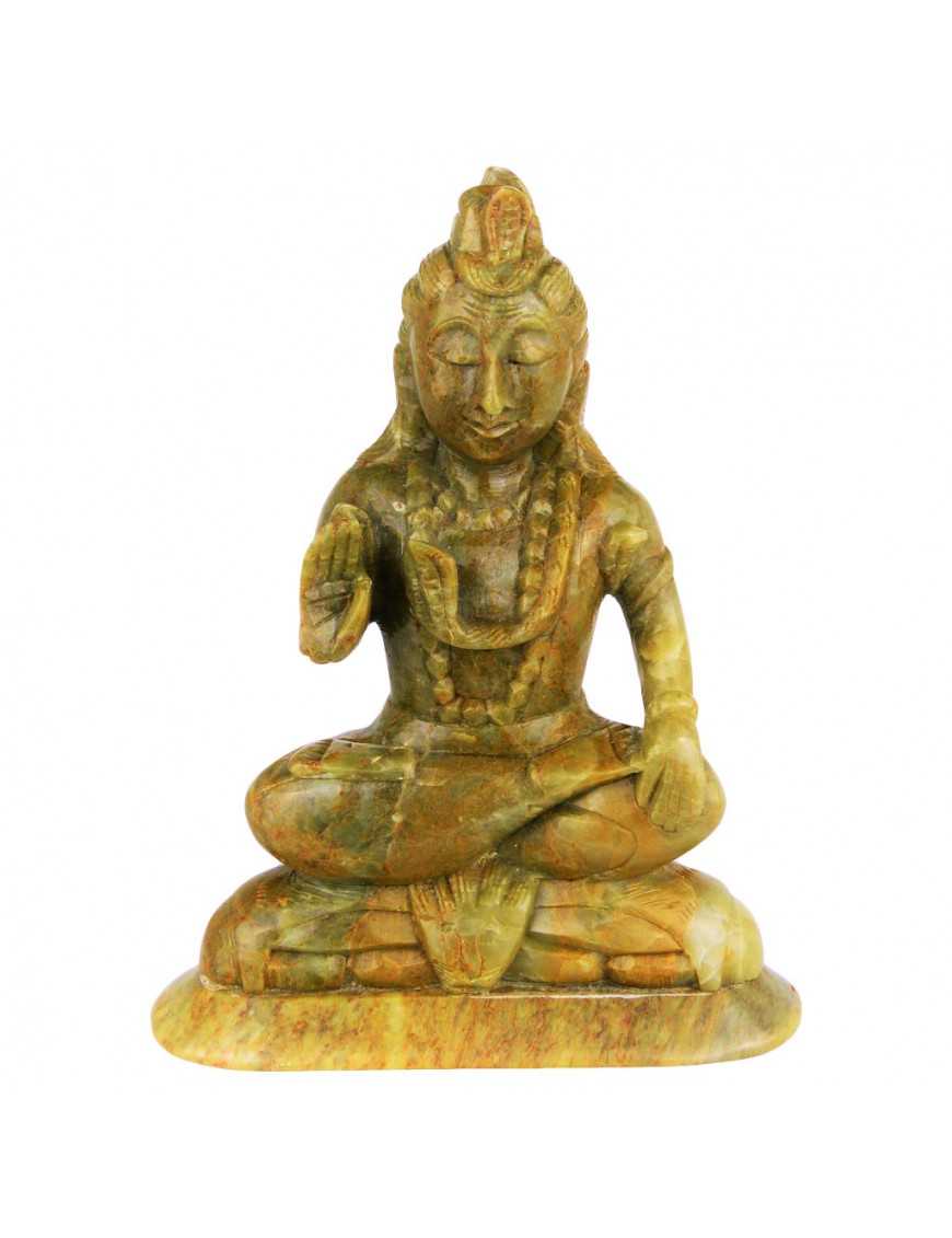 Statuettes divinités indiennes en marbre 16 cm
