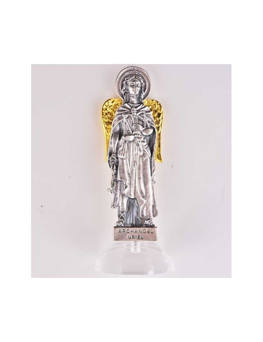 Statuettes Archanges 7,5 cm avec base plexi cristal