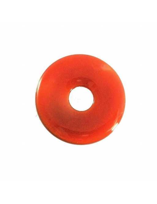Pendentif Donut Cornaline 35mm