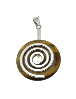Pendentif Argenté Porte Donut / Pi 