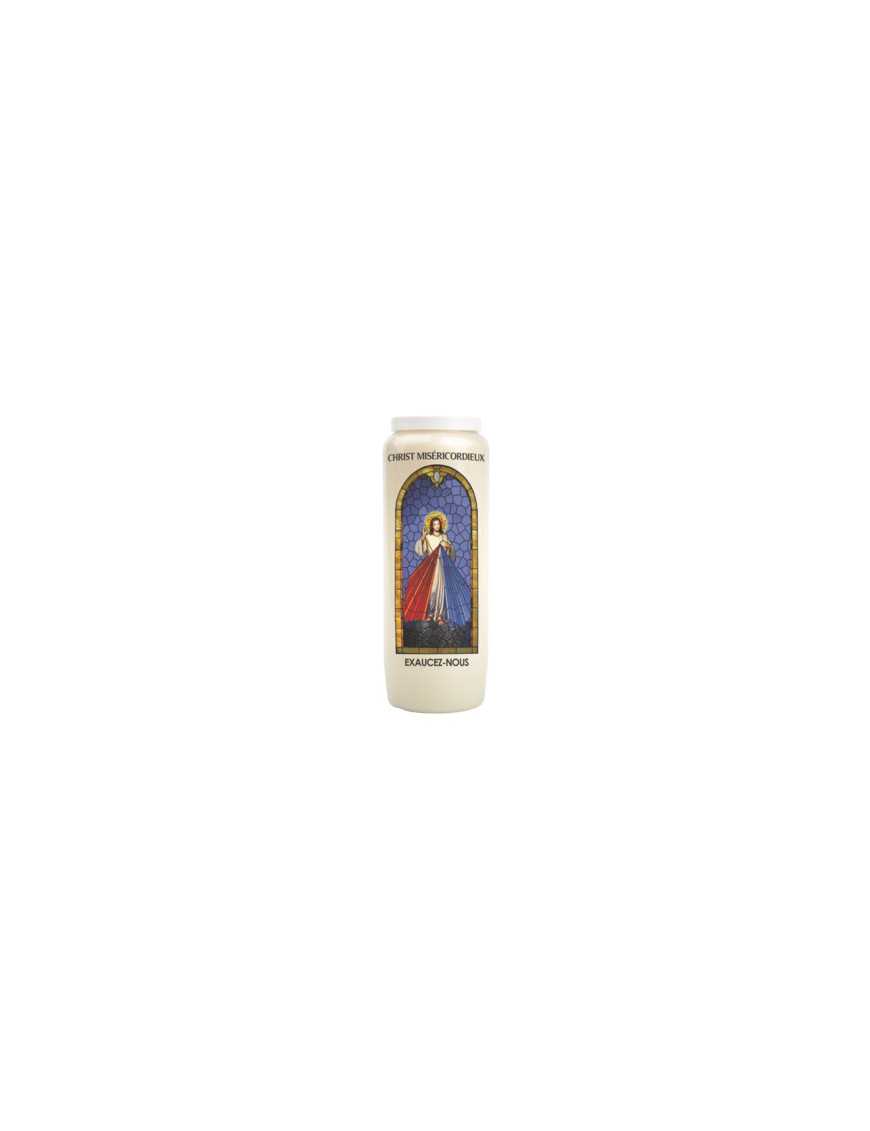 Bougie de neuvaine "vitrail" sainte Thérèse