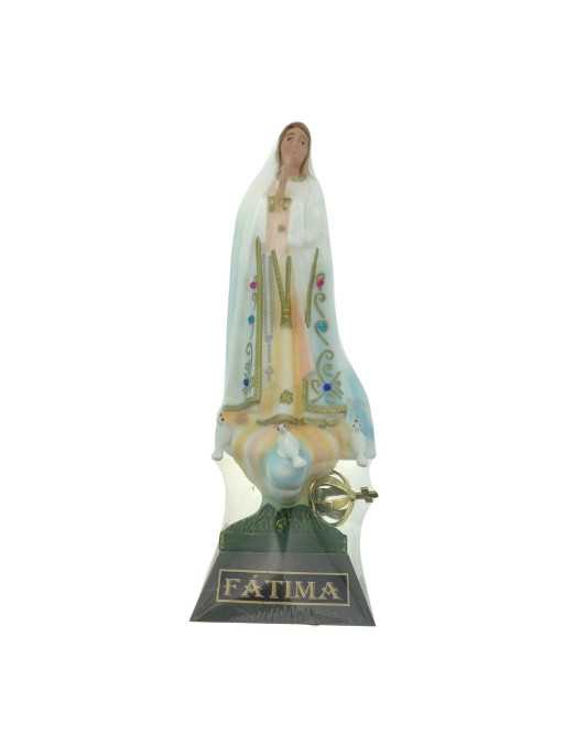 Statue Notre Dame de Fatima en résine peinte 22 cm