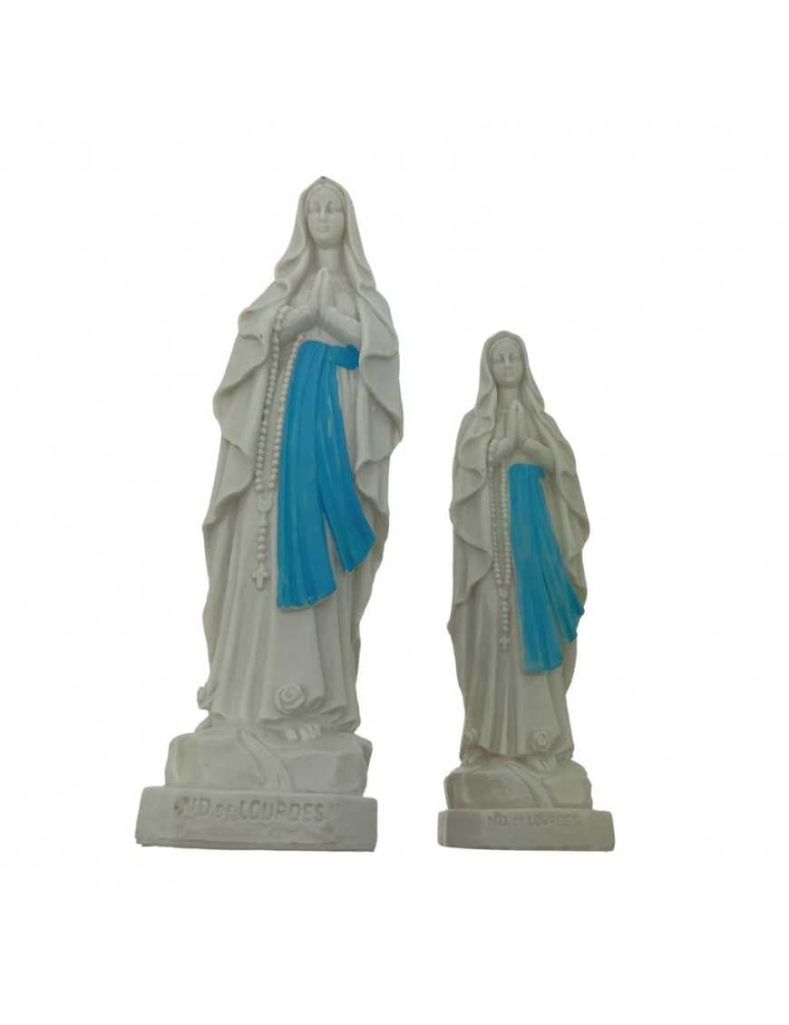 Statue Notre Dame de Lourdes en résine peinte incassable