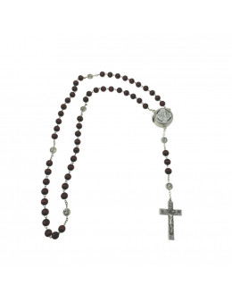 Chapelet chaine Apparition Notre Dame de Lourdes avec coeur électonique