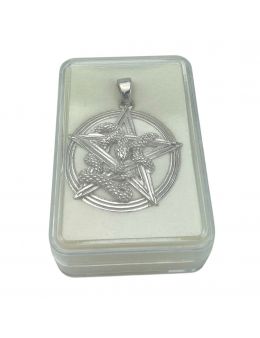 Pendentif pentagramme Argent - Serpent