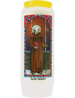 Neuvaine vitrail : Saint Benoît