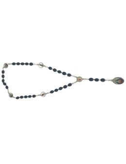Chapelet - 5 plaies - Noir