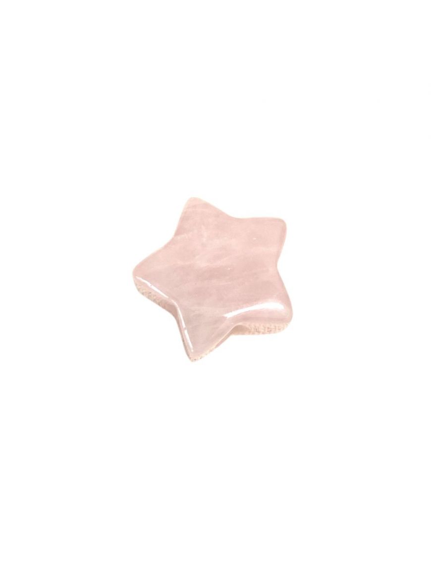 Pendentif étoile - Quartz rose - 2 cm