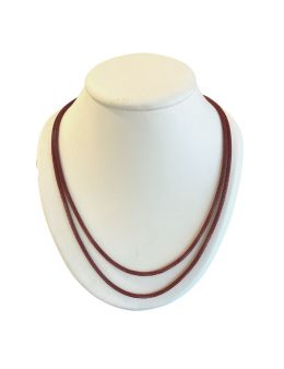 Chaine métal imitation peau de serpent - Rouge