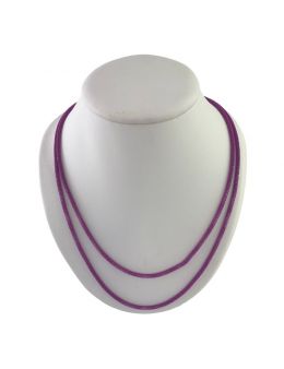 Chaine métal imitation peau de serpent - Fushia