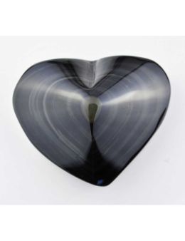 Coeur Oeil céleste - Obsidienne noire - 227 g