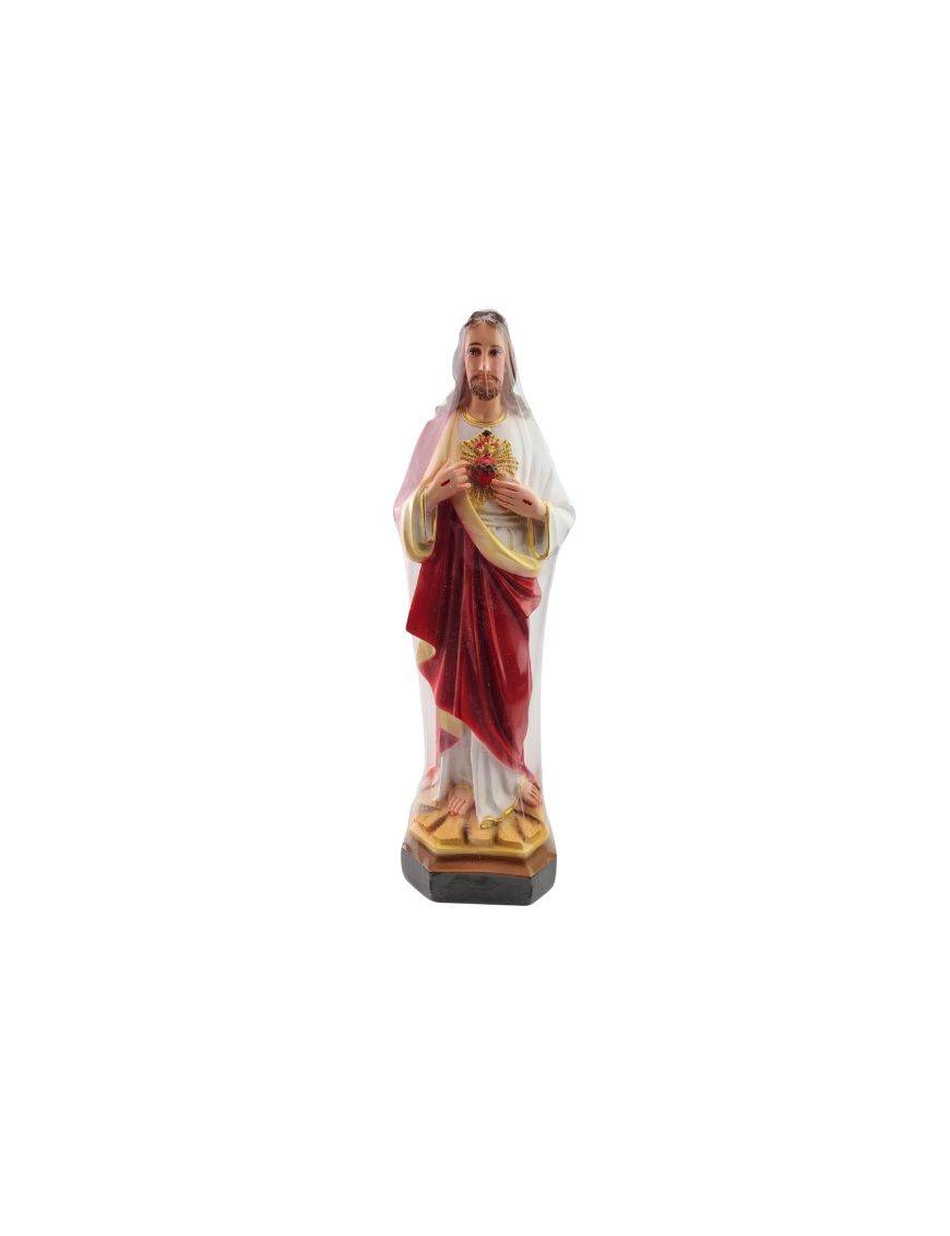 Statue Sacré Coeur de Jésus résine - 30 cm