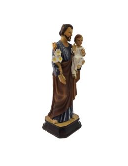 Statue Saint Joseph en résine - 15 cm