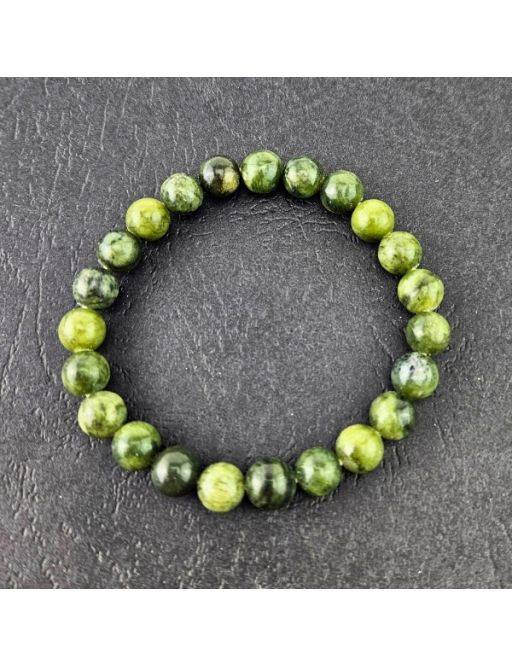 Bracelet perles 8mm - Jade impérial