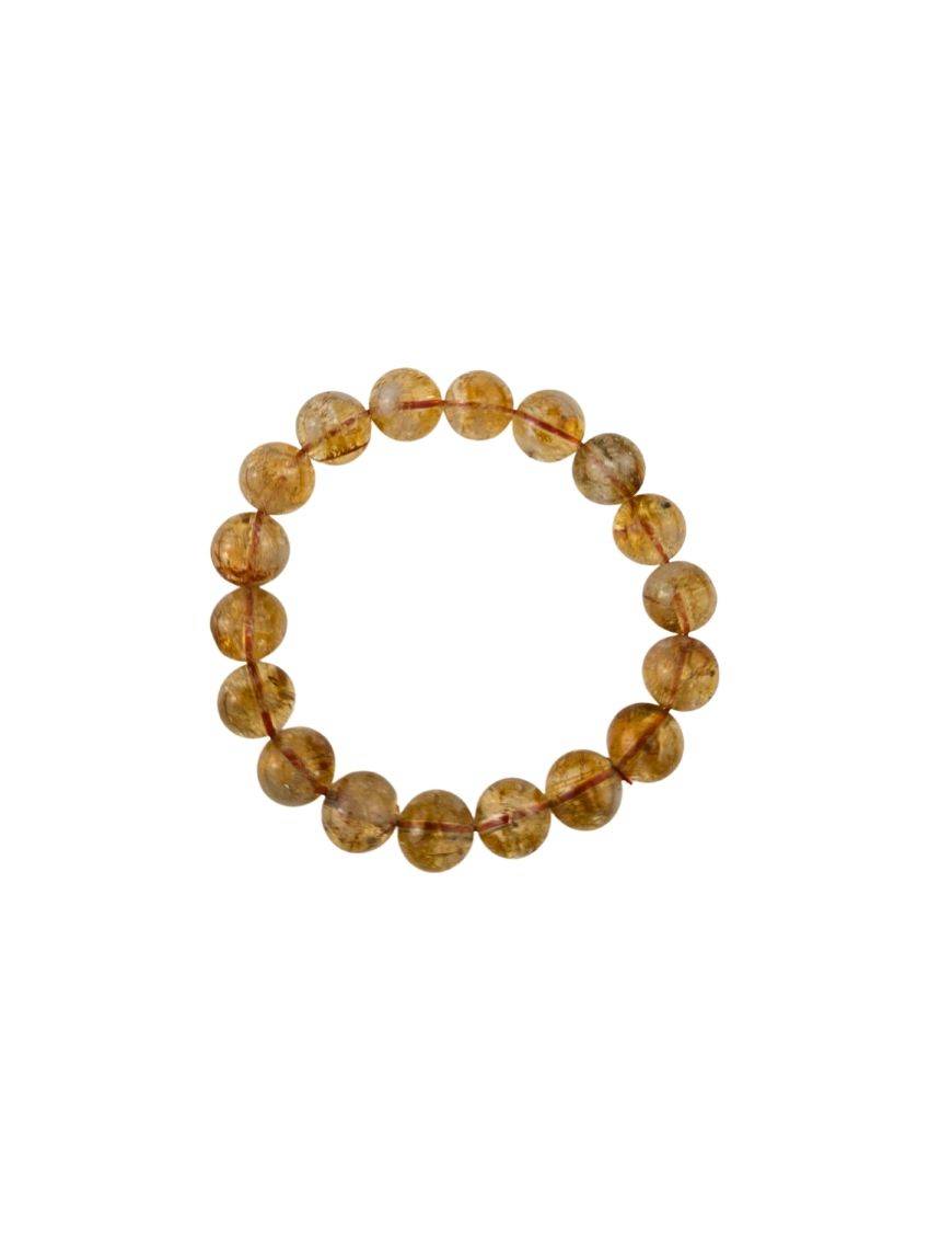 Bracelets perles 8 mm - Citrine