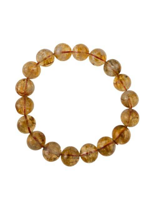 Bracelets perles 8 mm - Citrine