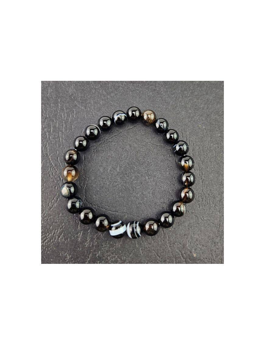 Bracelets perles - 8mm - Onyx noir