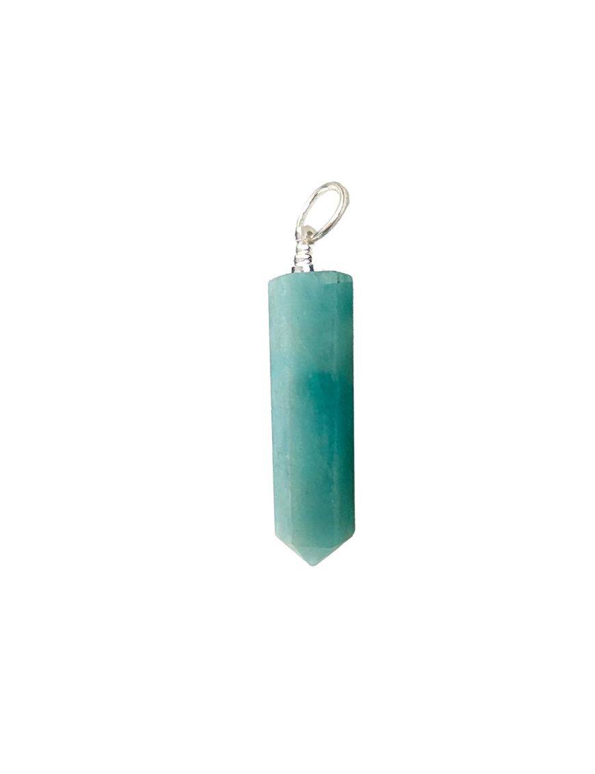 Pendentif - Obélisque - Amazonite