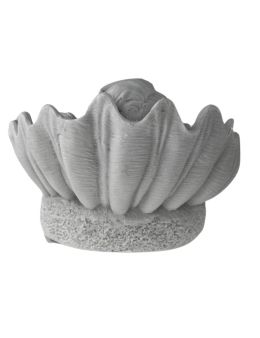 Statuette-Icones Petit Ange assis dans Coquille saint-jacques avec sa Perle 