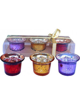 Set de 3 Bougeoirs Couleurs