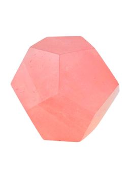 Solide de platon dodécaèdre quartz rose Solide de platon dodécaèdre quartz rose