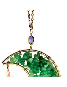 Attrape rêves Croissant de Lune Aventurine 