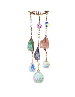 Attrape rêves Croissant de Lune 7 Chakras 