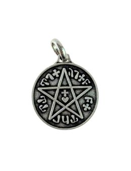 Médaille talismanique - Pentacle Sceau de Salomon + Pentagramme