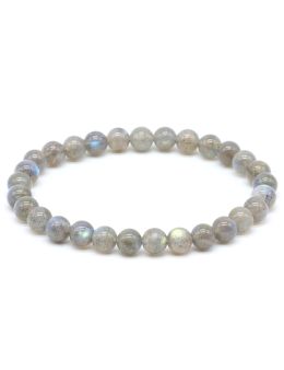 Bracelet 'AA' Labradorite perles 6mm