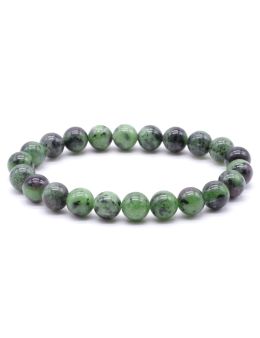 Bracelet Rubis Zoïsite perles 8mm