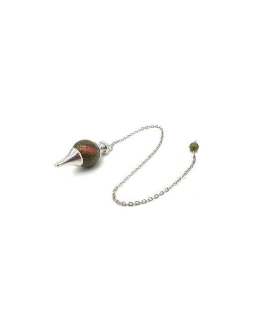 Pendule sphère Unakite 4cm