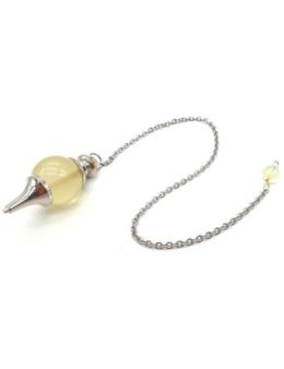 Pendule sphère Citrine naturelle 4cm