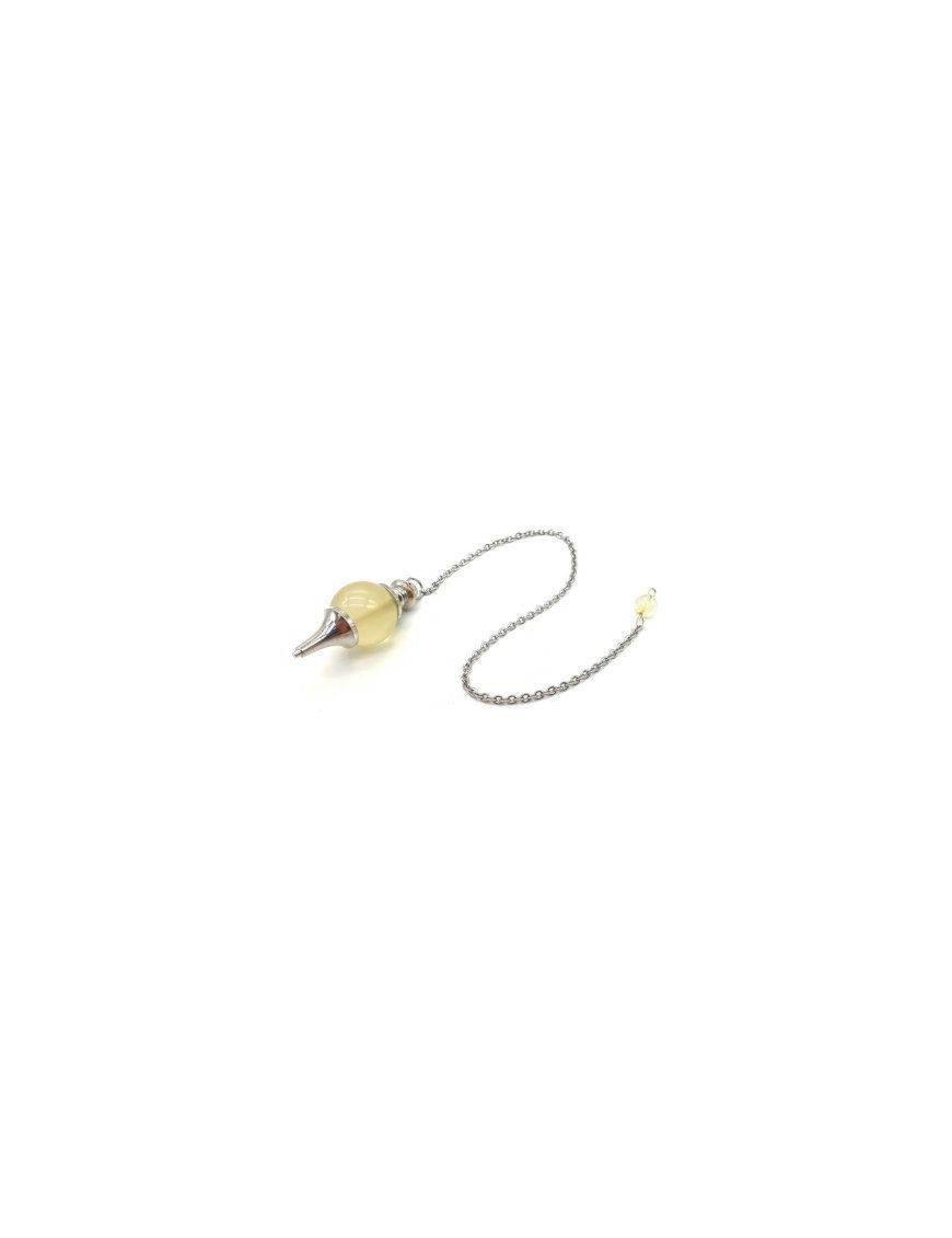 Pendule sphère Citrine naturelle 4cm