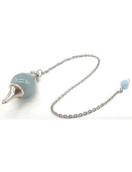 Pendule sphère Aigue Marine 4cm