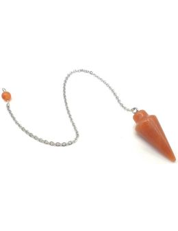 Pendule Goutte Aventurine Orange 3cm