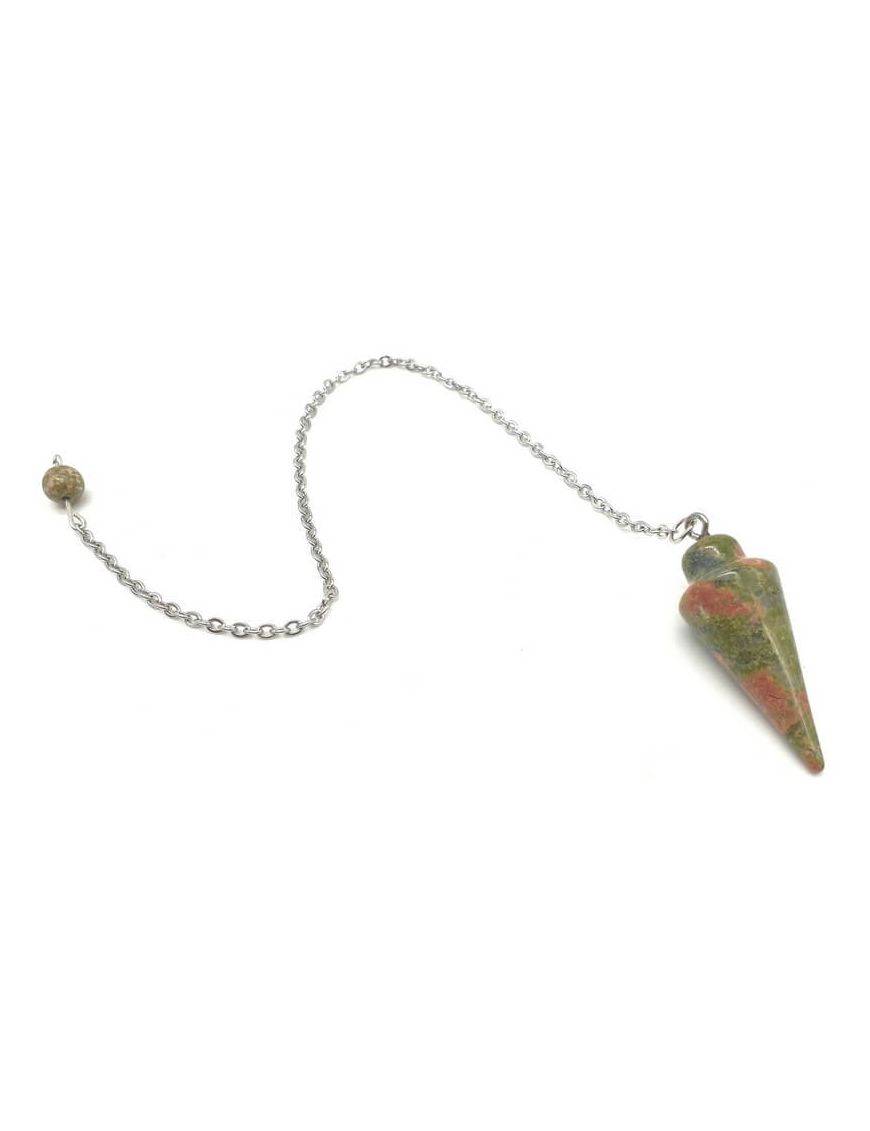 Pendule Goutte Unakite 3cm