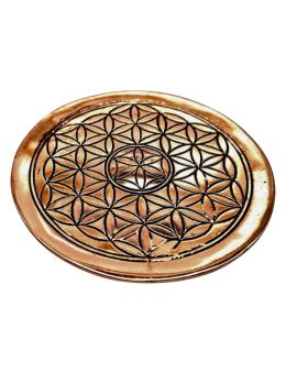 Plaque Fleur de Vie - Cuivre - 10 Cm