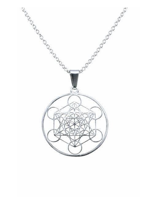 Pendentif Argent - Cube de métatron - 25 mm